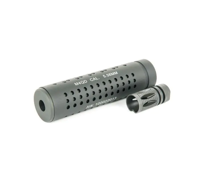 iSoft M4 QD KAC Silencer / Suppressor with steel Flash hider 14mm