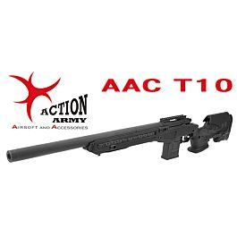 Action Army AAC T10 Airsoft Sniper Rifle - Black | Airsoft World UK